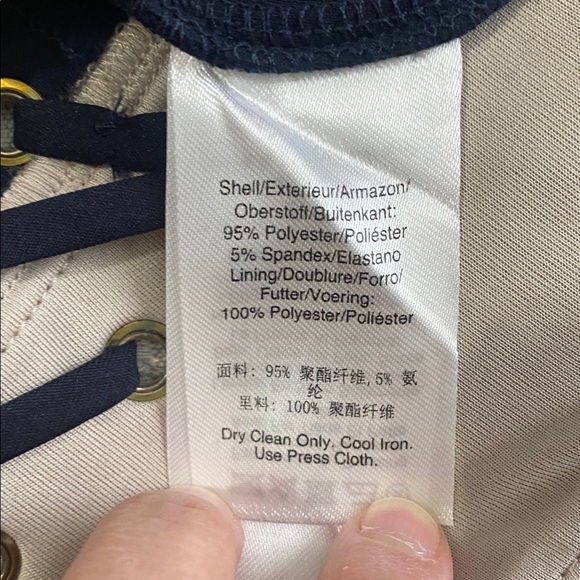 DKNY Midnight Blue Dress with Metallic Accents - Picture 7 of 7